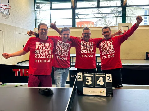 Bezirkspokalsieg der 1. Mannschaft