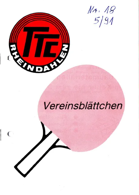 Vereinsblättchen Nr. 18