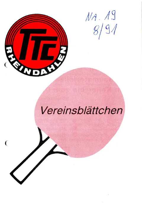 Vereinsblättchen Nr. 19