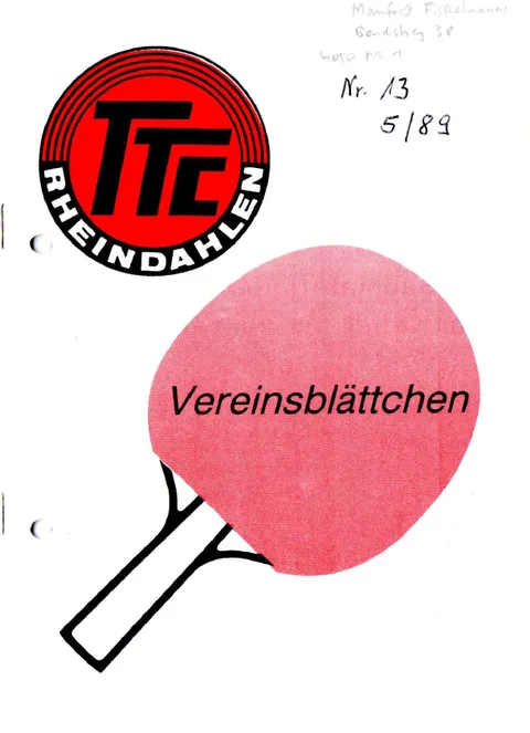 Vereinsblättchen Nr. 13