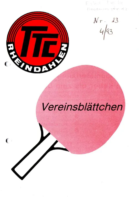Vereinsblättchen Nr. 23