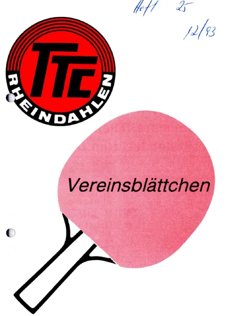 Vereinsblättchen Nr. 25