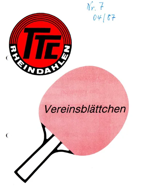 Vereinsblättchen Nr. 7
