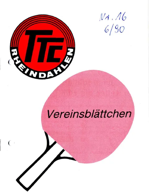 Vereinsblättchen Nr. 16