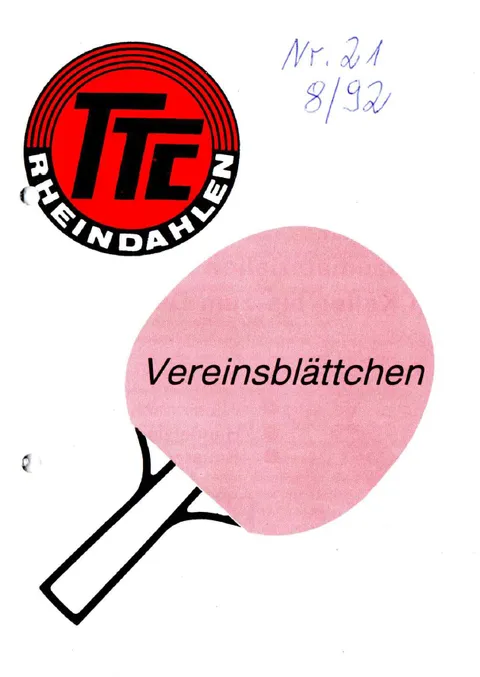 Vereinsblättchen Nr. 21