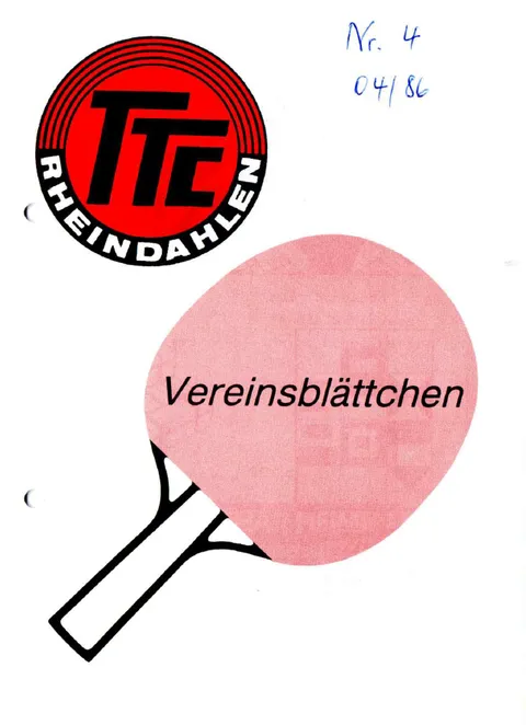 Vereinsblättchen Nr. 4