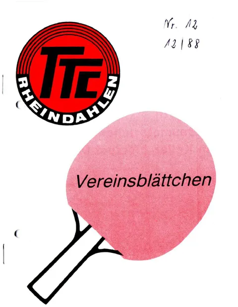Vereinsblättchen Nr. 12