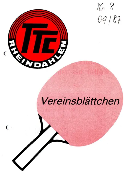 Vereinsblättchen Nr. 8