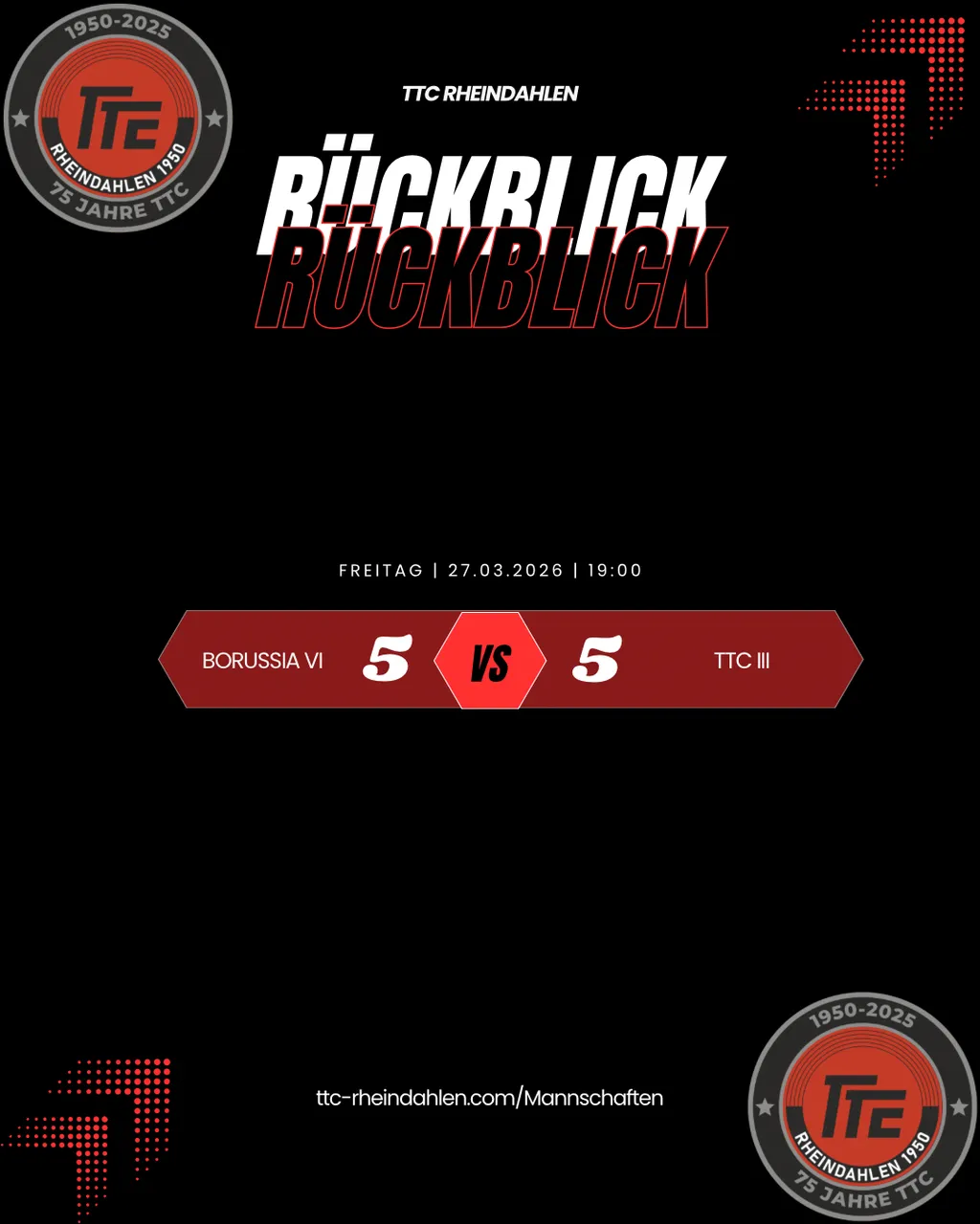 ++ Wochenrückblick KW 13: Knappes Unentschieden für die 3. Herren ++